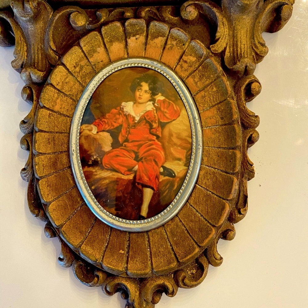Ornate Antique Shelf Red Boy picture